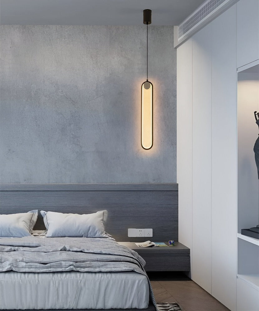 Lampe de plafond LED Lang en aluminium noir – design minimaliste et élégant