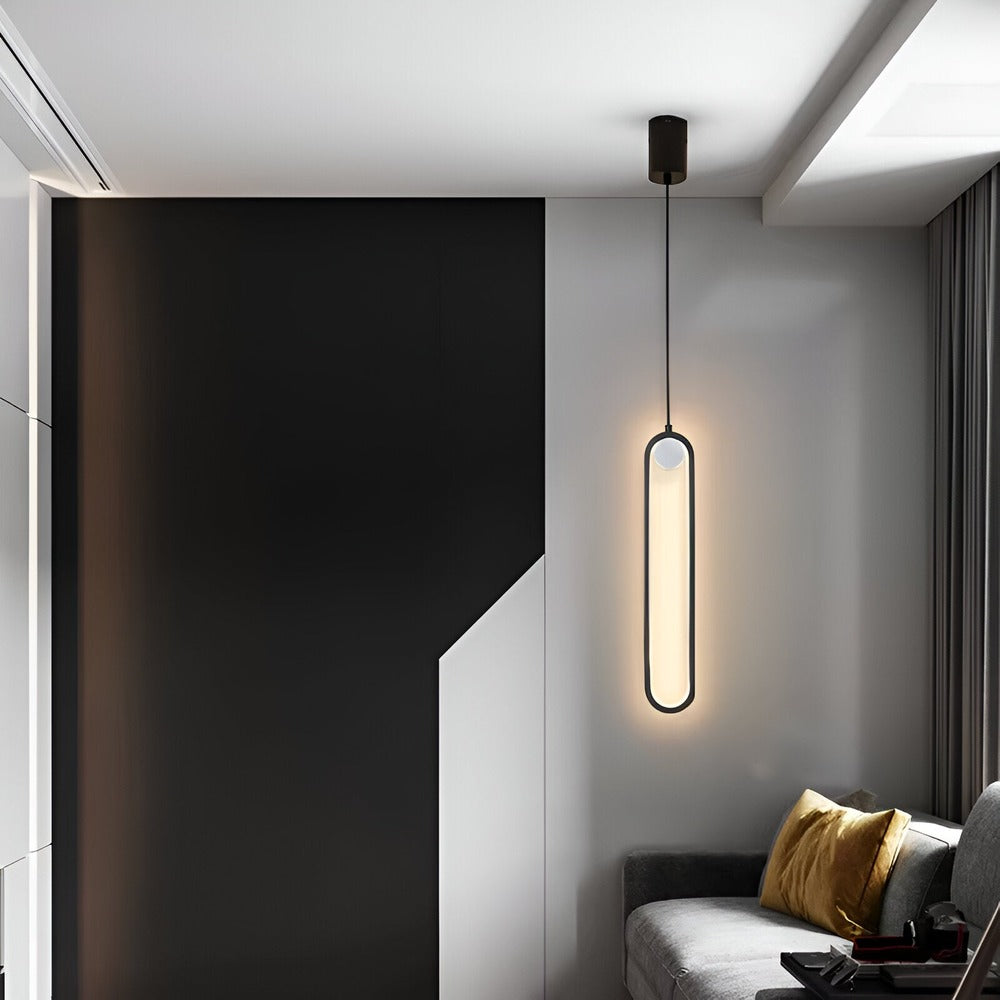 Lampe de plafond LED Lang en aluminium noir – design minimaliste et élégant