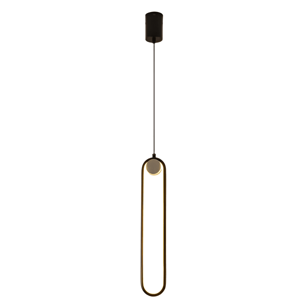 Lampe de plafond LED Lang en aluminium noir – design minimaliste et élégant