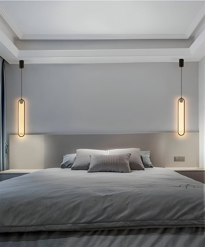 Lampe de plafond LED Lang en aluminium noir – design minimaliste et élégant