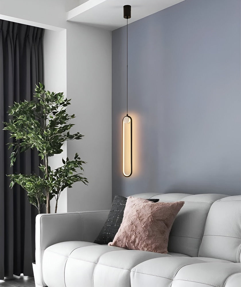 Lampe de plafond LED Lang en aluminium noir – design minimaliste et élégant