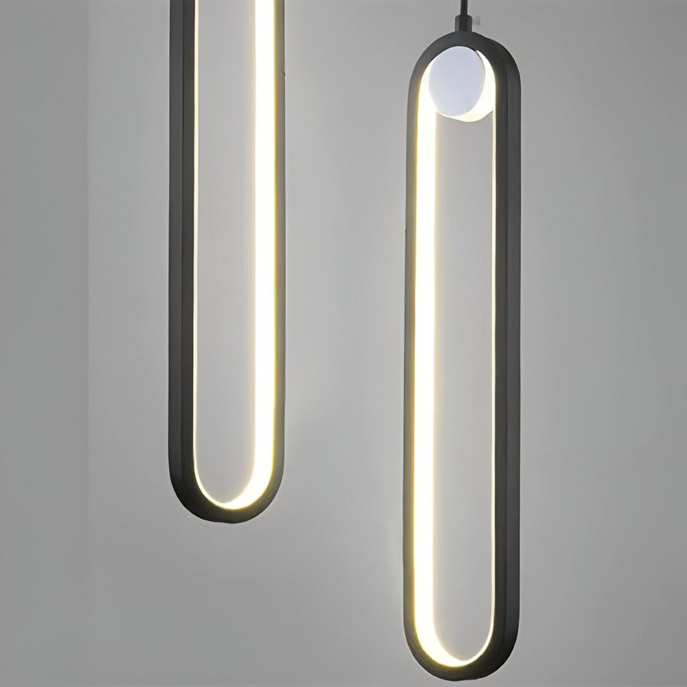 Lampe de plafond LED Lang en aluminium noir – design minimaliste et élégant