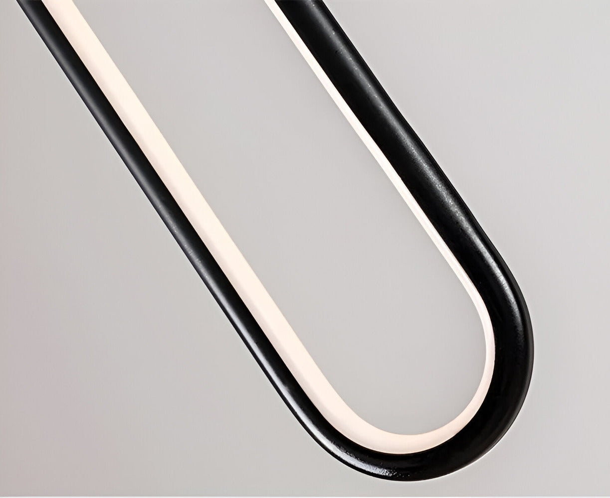 Lampe de plafond LED Lang en aluminium noir – design minimaliste et élégant