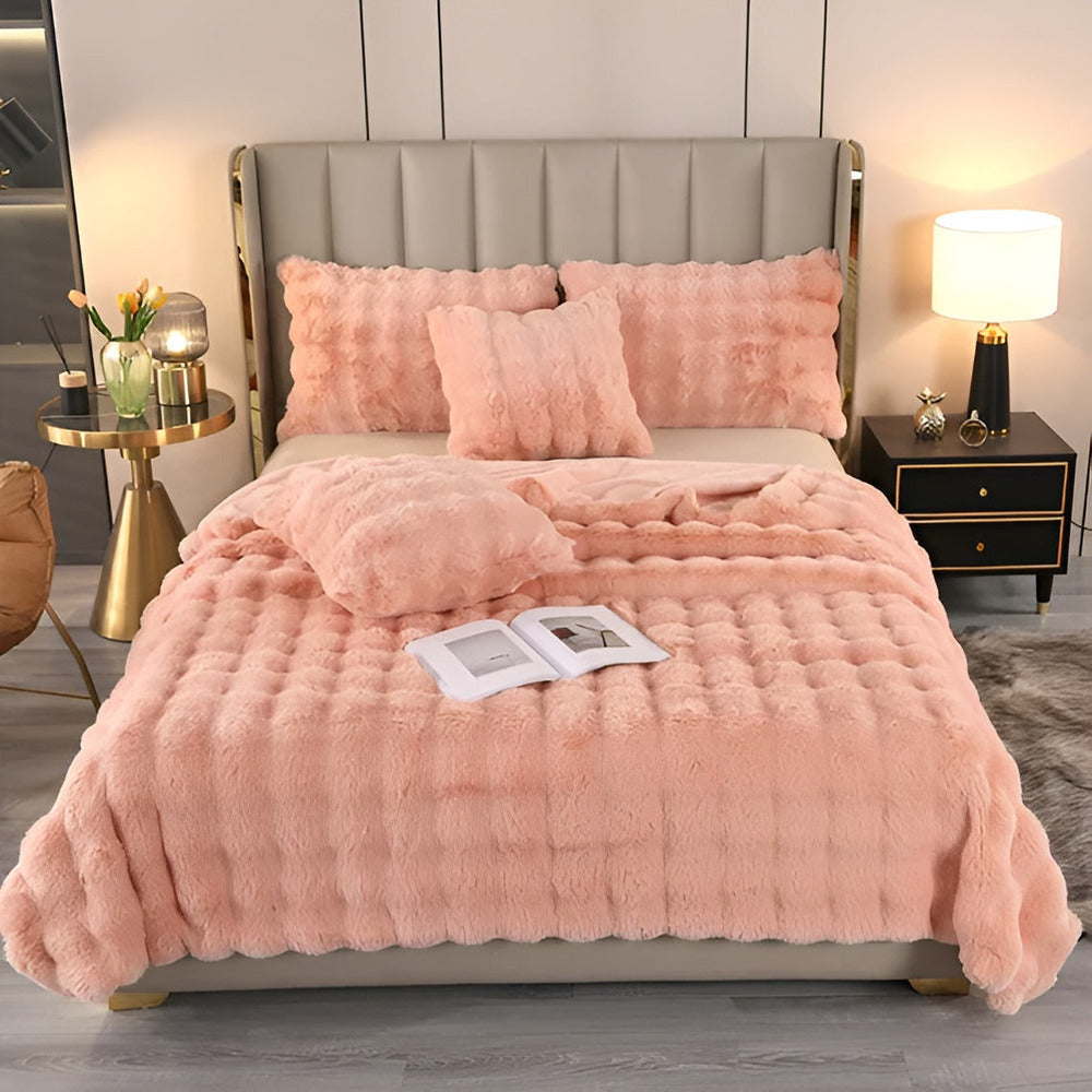 Plaidoria Luxe – Couverture en Fleece à Motif Ecossais dans un Design Luxueux et Doux