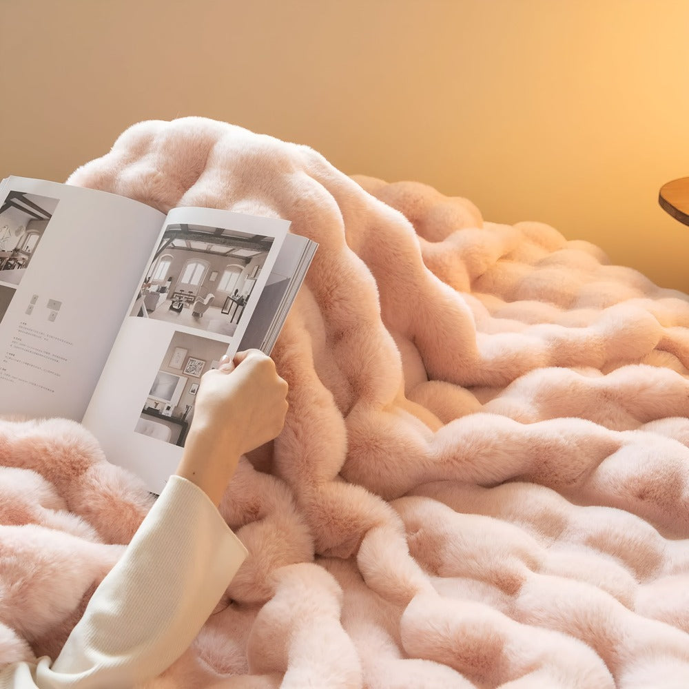 Plaidoria Luxe – Couverture en Fleece à Motif Ecossais dans un Design Luxueux et Doux