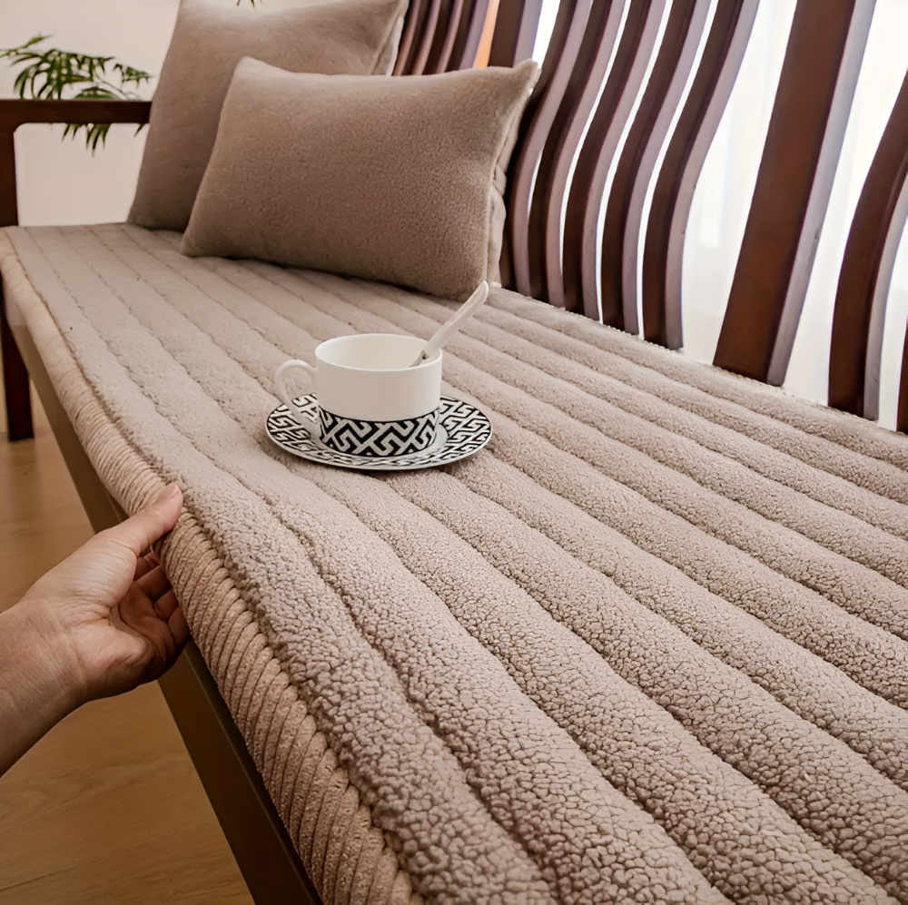 Housse de canapé douce et antidérapante – design en polyester adapté aux animaux de compagnie