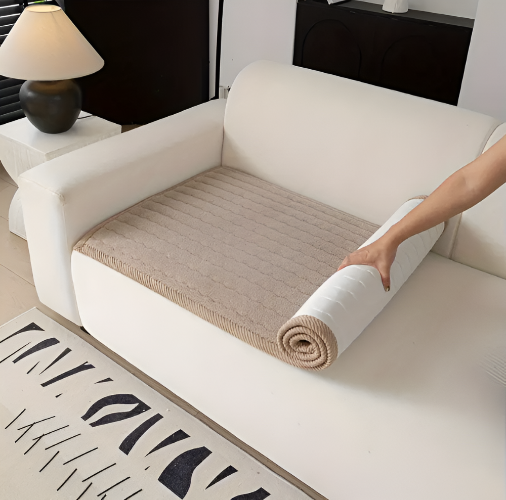 Housse de canapé douce et antidérapante – design en polyester adapté aux animaux de compagnie