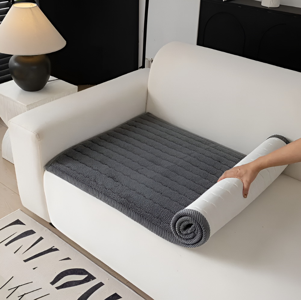 Housse de canapé douce et antidérapante – design en polyester adapté aux animaux de compagnie