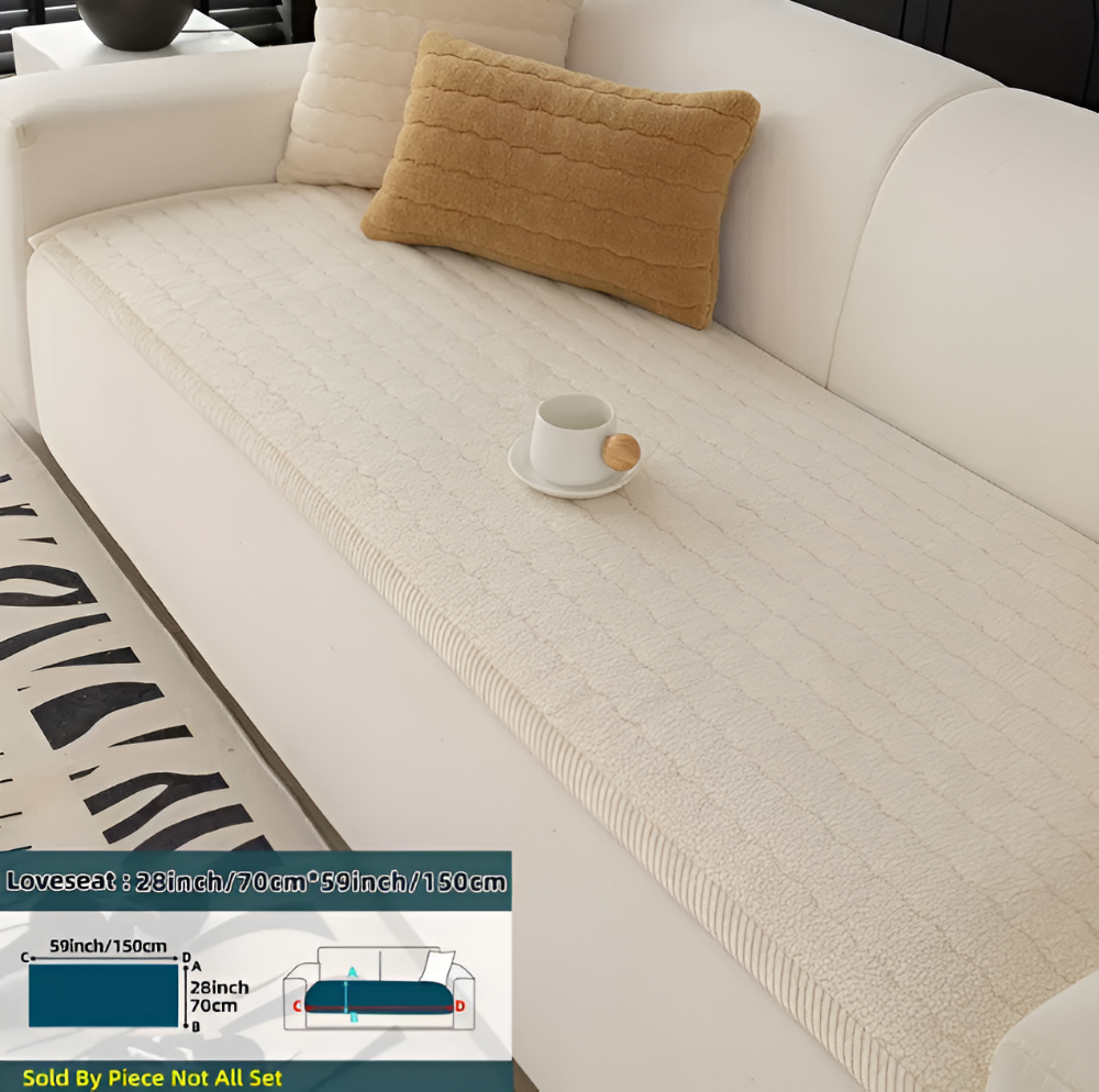 Housse de canapé douce et antidérapante – design en polyester adapté aux animaux de compagnie