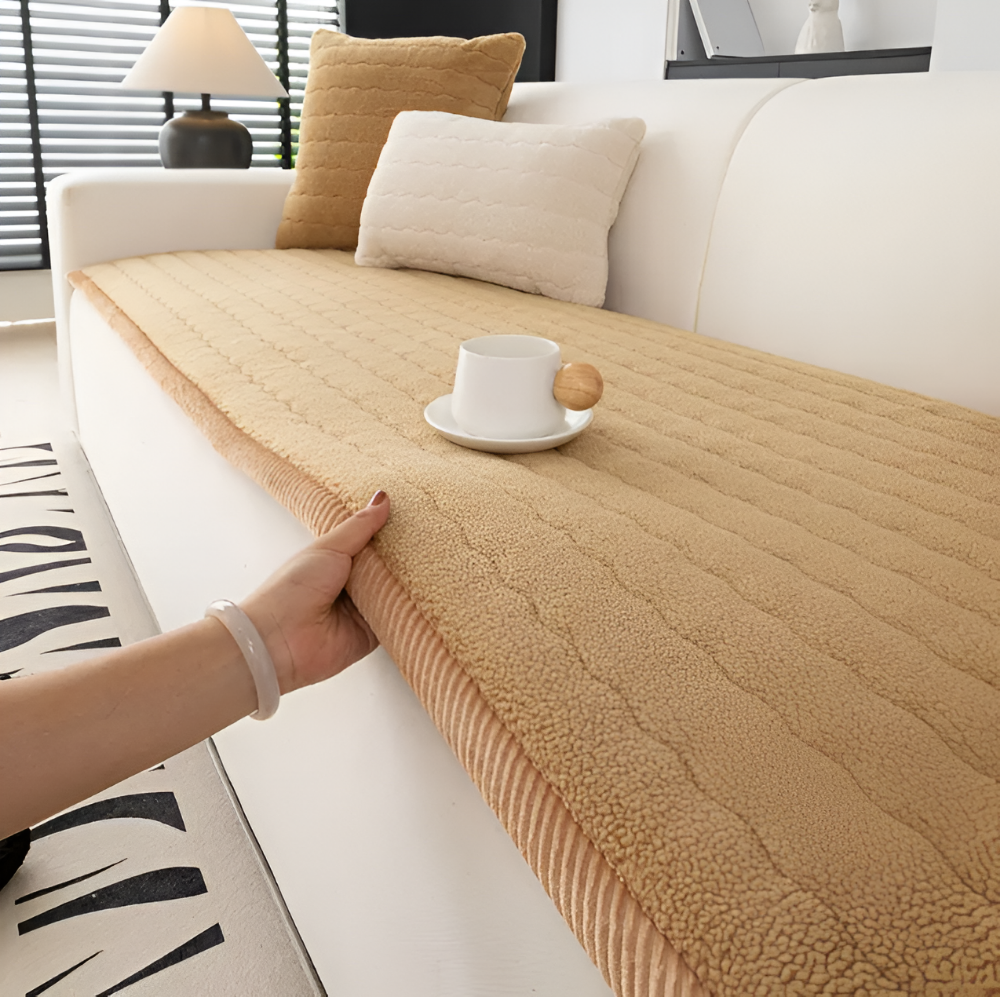 Housse de canapé douce et antidérapante – design en polyester adapté aux animaux de compagnie