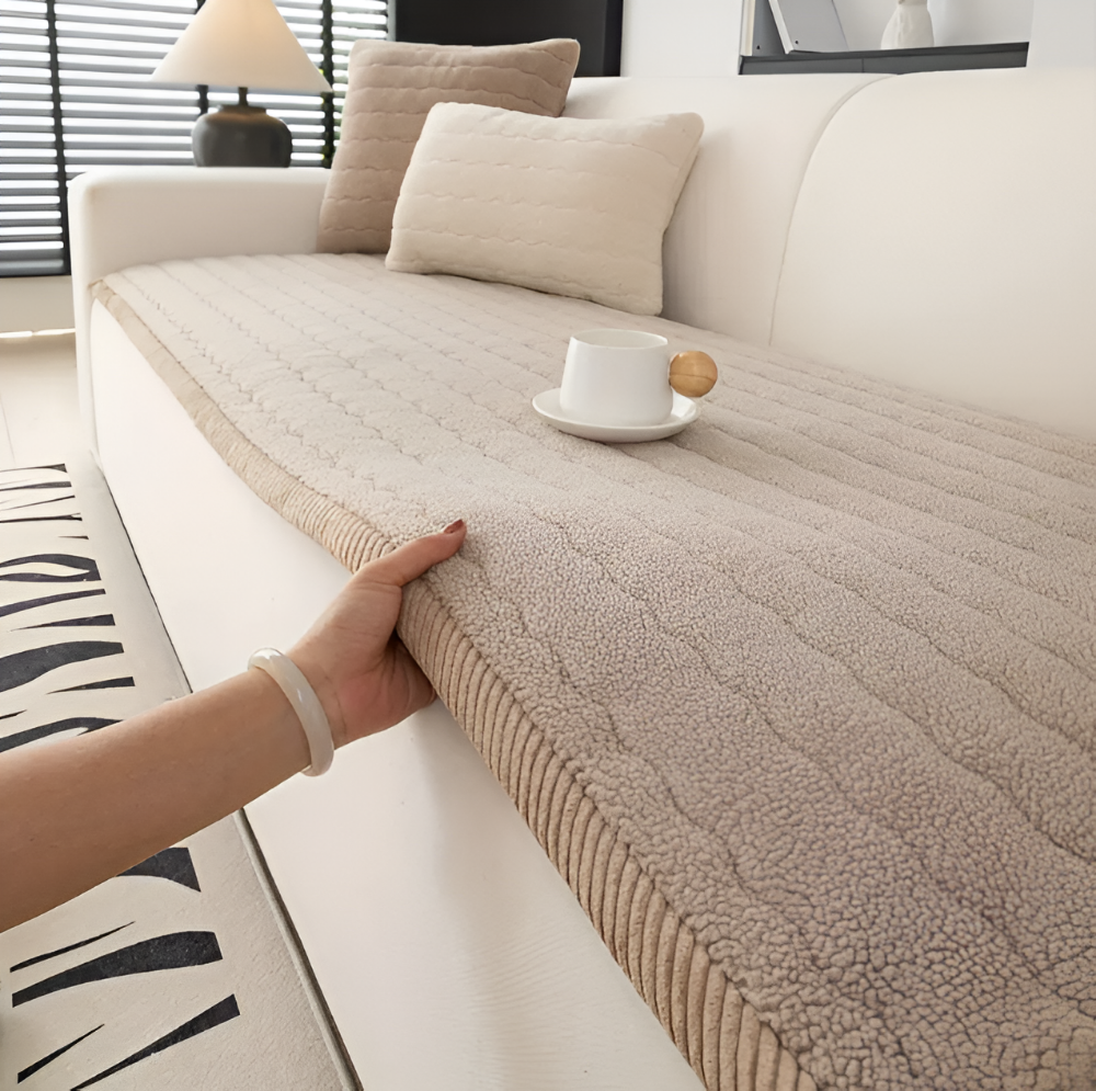 Housse de canapé douce et antidérapante – design en polyester adapté aux animaux de compagnie
