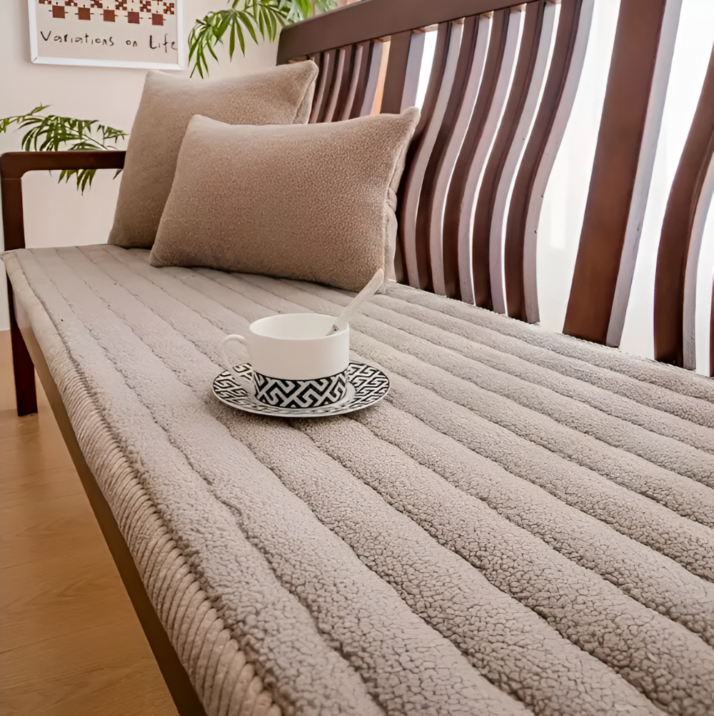 Housse de canapé douce et antidérapante – design en polyester adapté aux animaux de compagnie