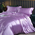 Luxe Soie Housse de Couette – Ensemble de Housse de Couette Exclusif en Soie de Murier avec 2 Taies d'Oreiller
