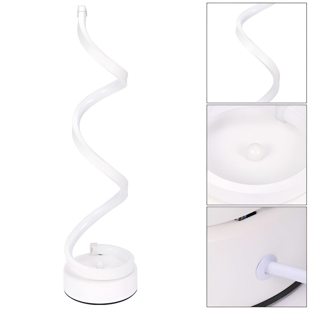 Radiant Curve - Lampe de table LED en forme de spirale avec contrôle tactile