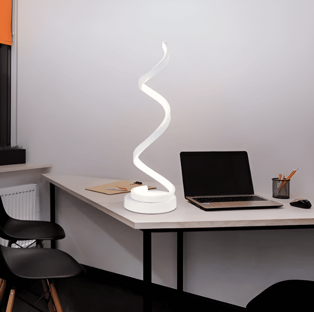 Radiant Curve - Lampe de table LED en forme de spirale avec contrôle tactile