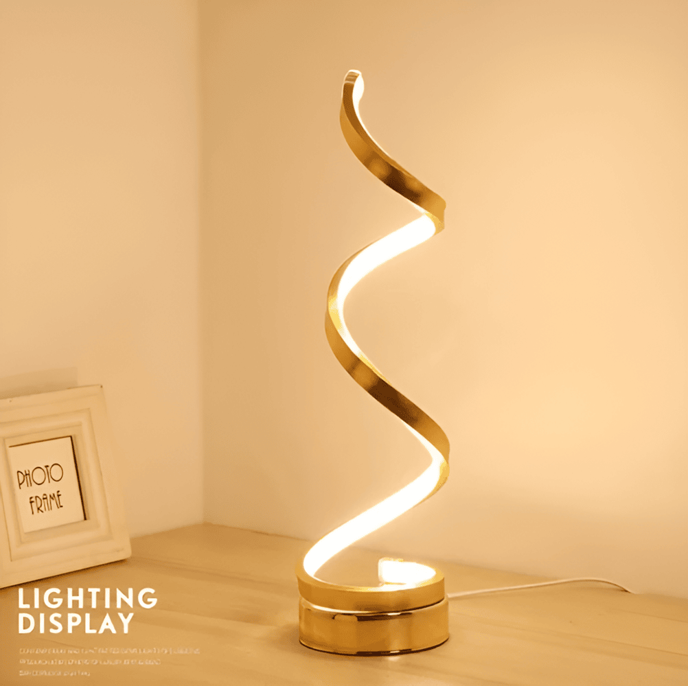 Radiant Curve - Lampe de table LED en forme de spirale avec contrôle tactile