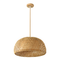Suspension en Rattan Esthétique - Lampe à Pendre en Bambou Tressé à la Main