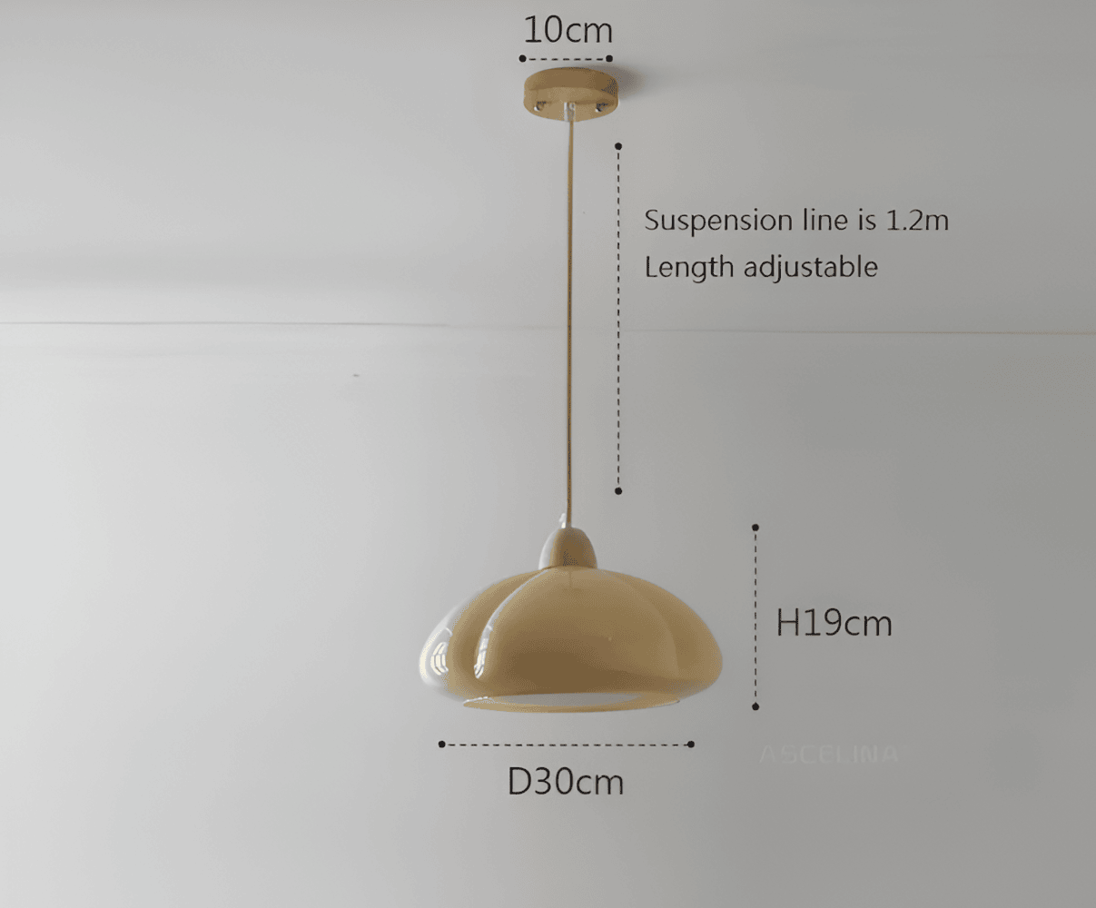 Suspension en verre et bois – lampe rétro au design nordique