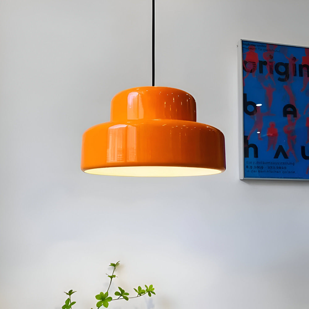 Suspension Retro Orange E27 - Élégante lampe à suspendre LED pour la décoration de salle à manger, bar et cuisine