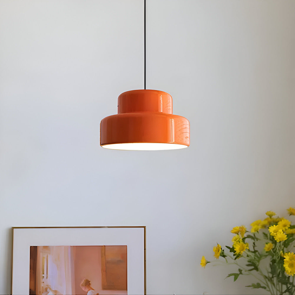 Suspension Retro Orange E27 - Élégante lampe à suspendre LED pour la décoration de salle à manger, bar et cuisine