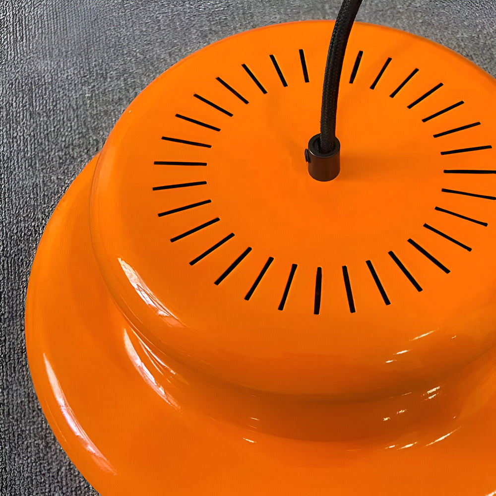 Suspension Retro Orange E27 - Élégante lampe à suspendre LED pour la décoration de salle à manger, bar et cuisine