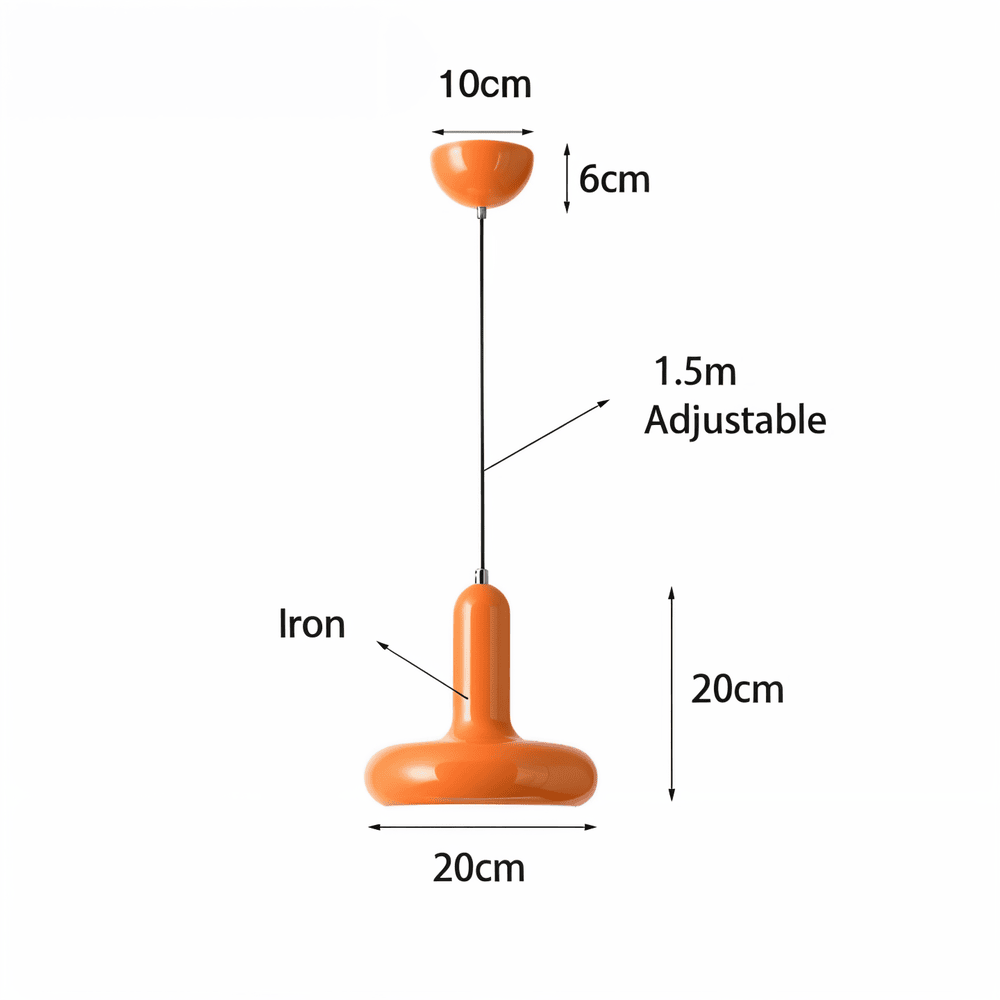 Lampe suspendue Bauhaus colorée – lampe de loft rétro dans le style macaron