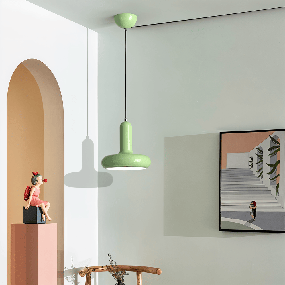Lampe suspendue Bauhaus colorée – lampe de loft rétro dans le style macaron