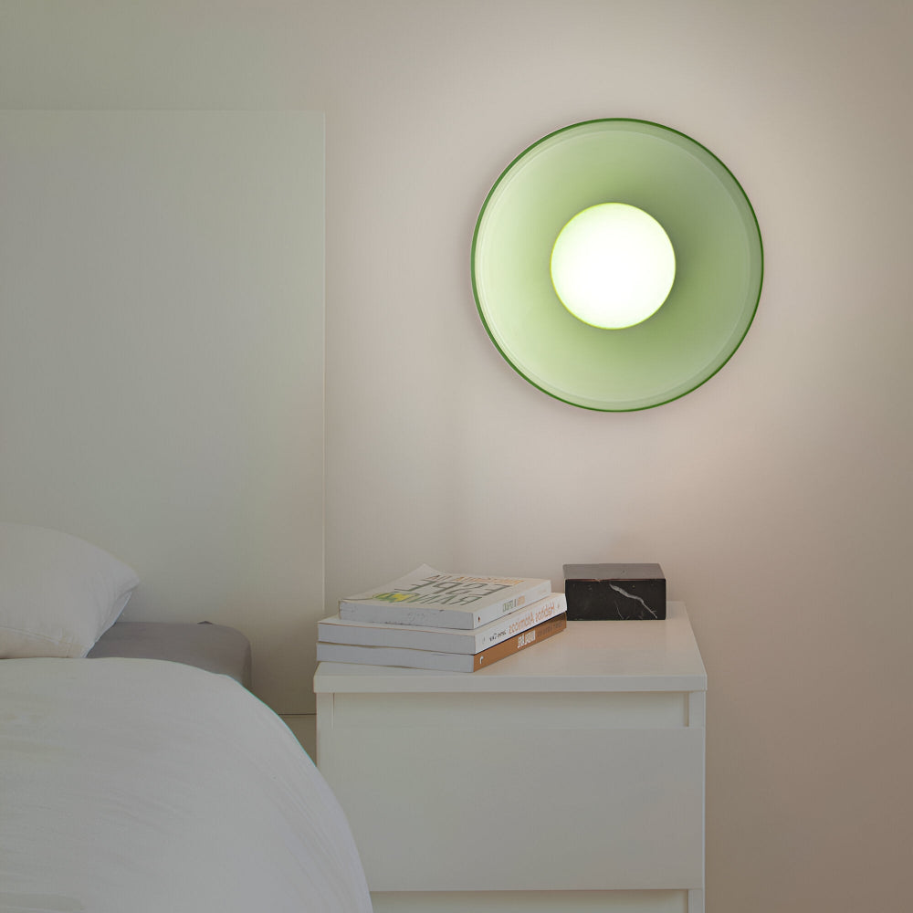 Lunaro – Lampe de plafond ronde en verre et pierre avec éclairage LED moderne