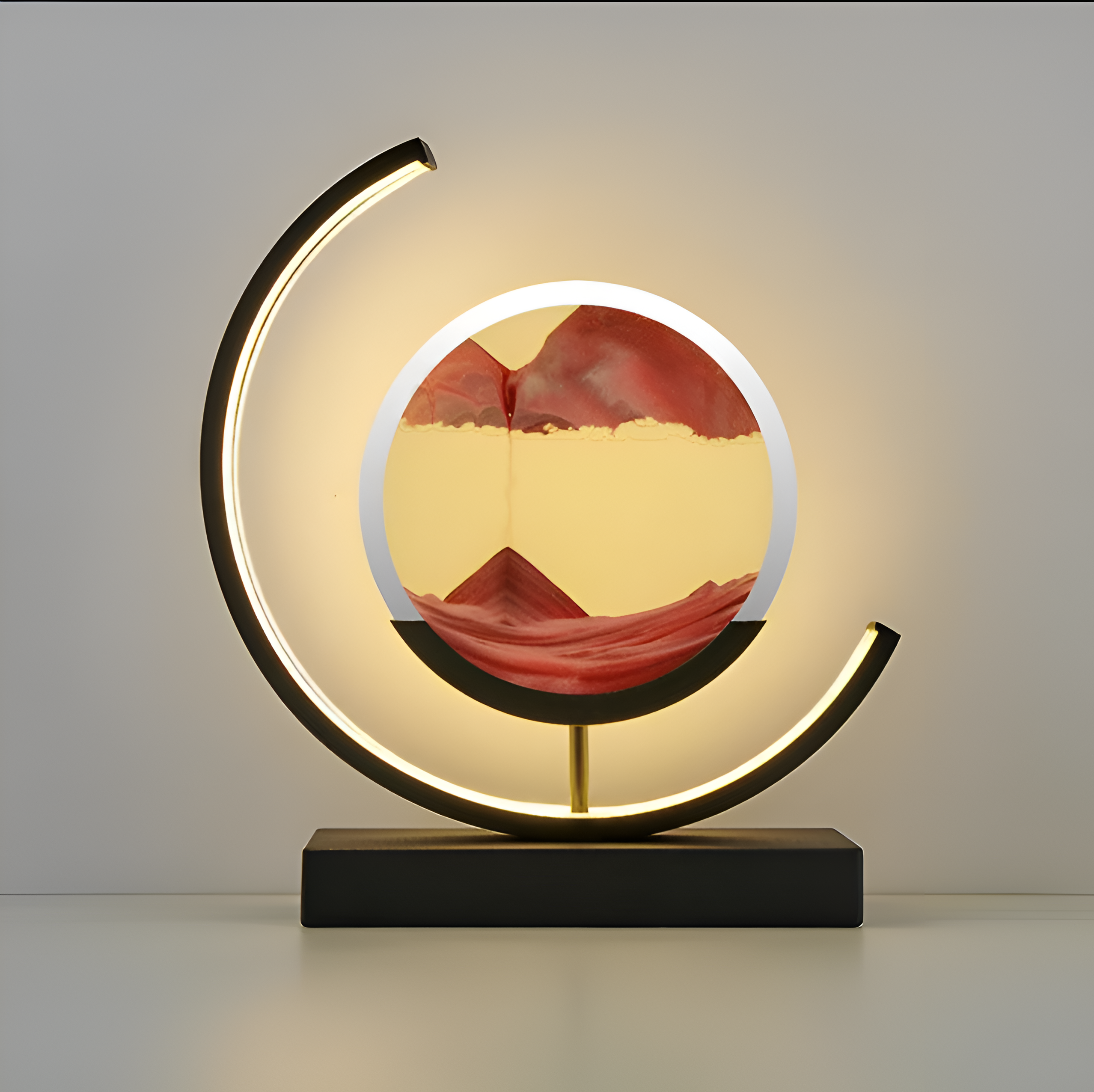ZenFlow – Lampe à sable avec application et télécommande, LED dimmable en 3 modes lumineux