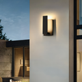Noctira Black Applique Murale – Lampe Extérieure Étanche Minimaliste en Aluminium