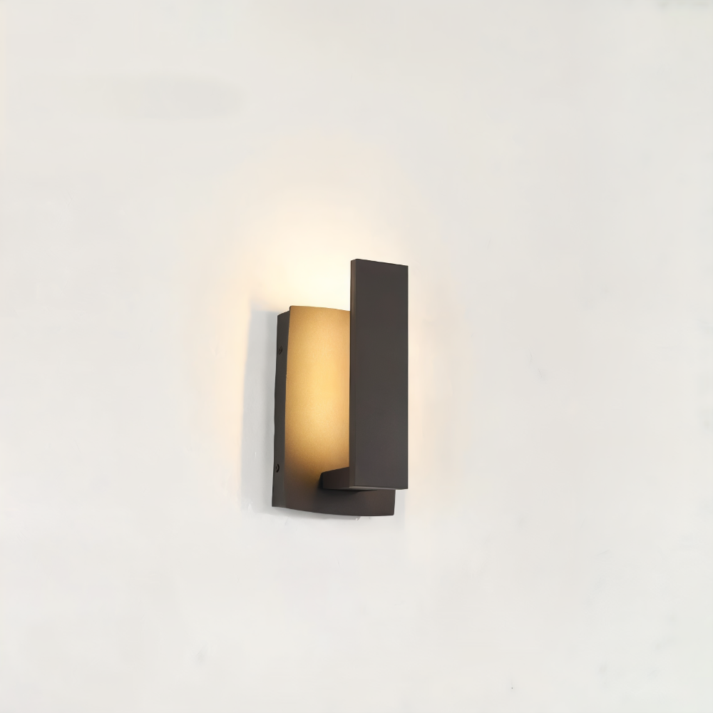 Noctira Black Applique Murale – Lampe Extérieure Étanche Minimaliste en Aluminium
