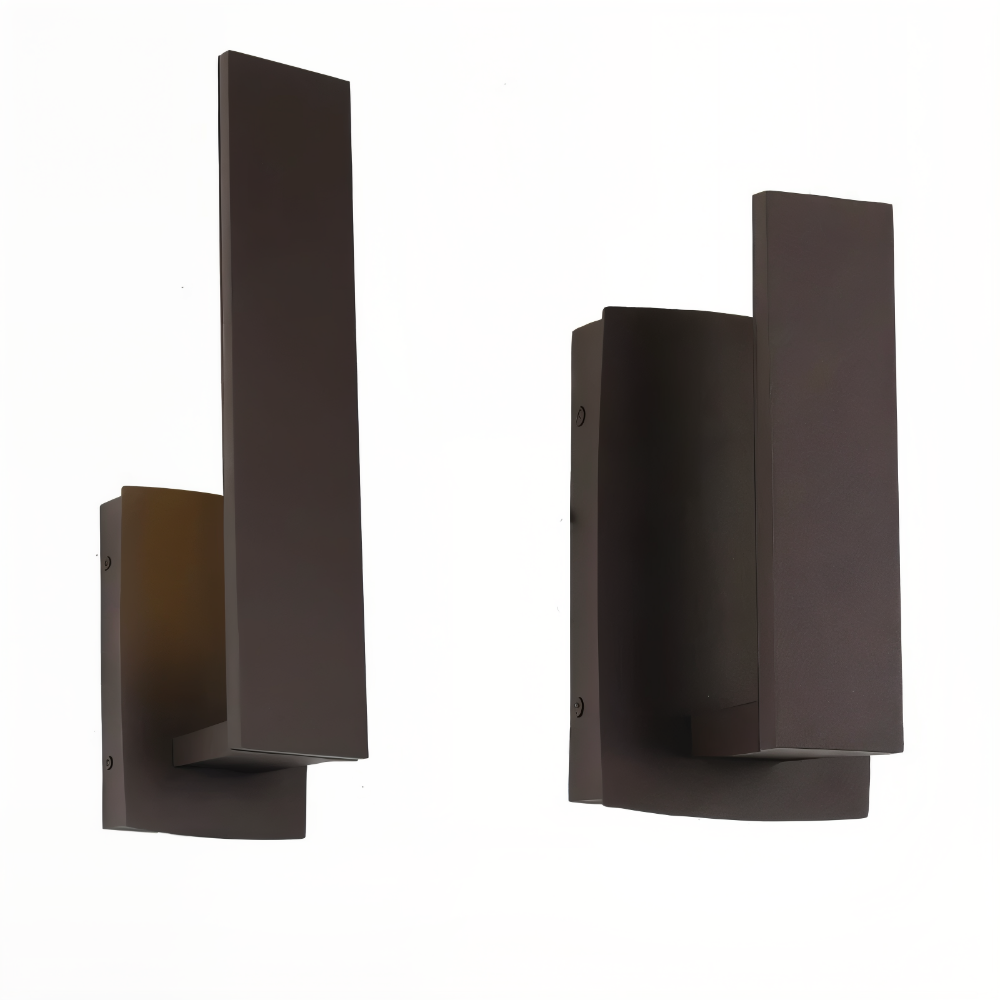 Noctira Black Applique Murale – Lampe Extérieure Étanche Minimaliste en Aluminium
