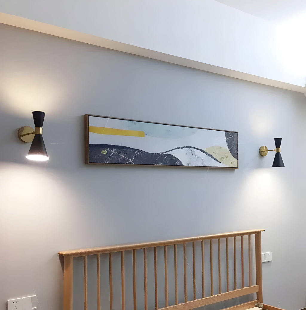 Applique LED ajustable up & down – design minimaliste noir/blanc