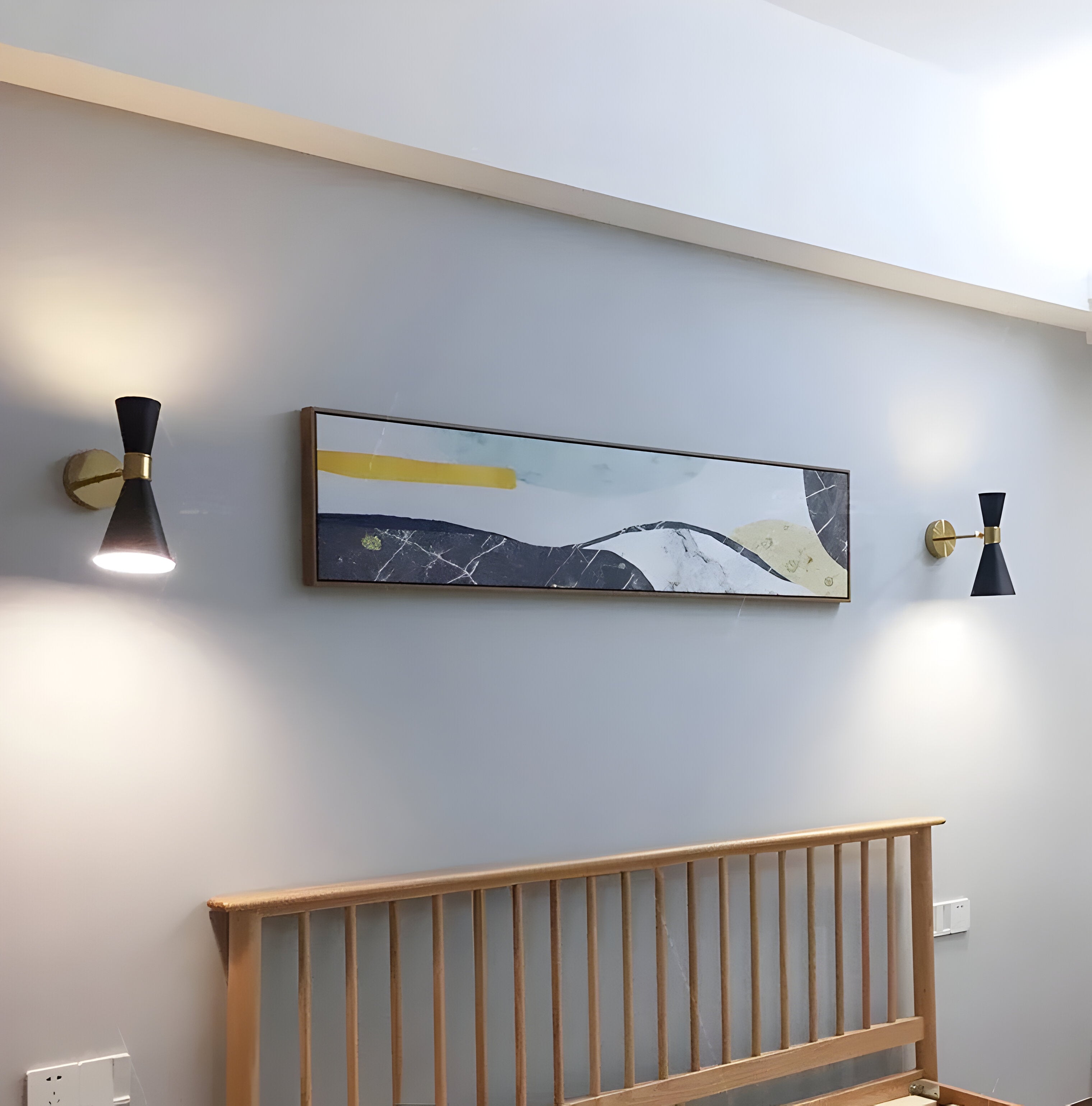 Applique LED ajustable up & down – design minimaliste noir/blanc