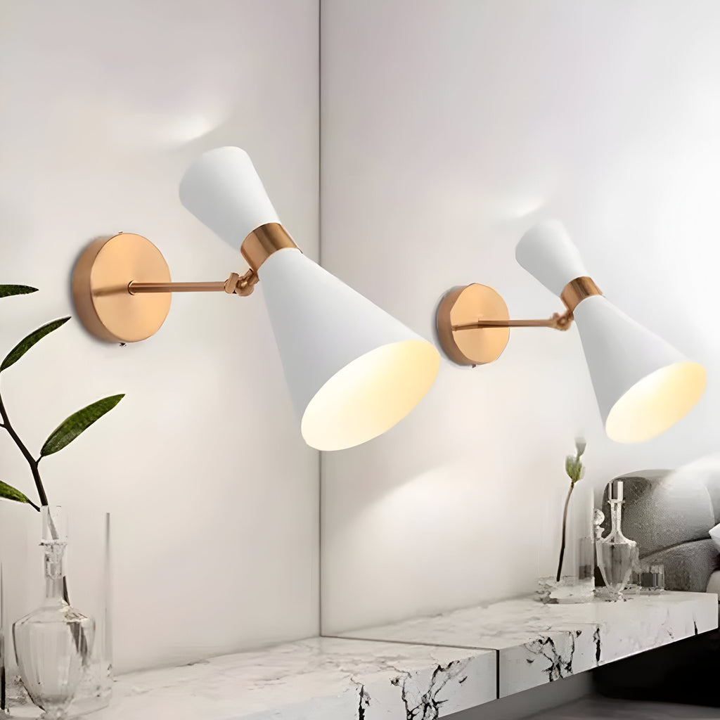 Applique LED ajustable up & down – design minimaliste noir/blanc