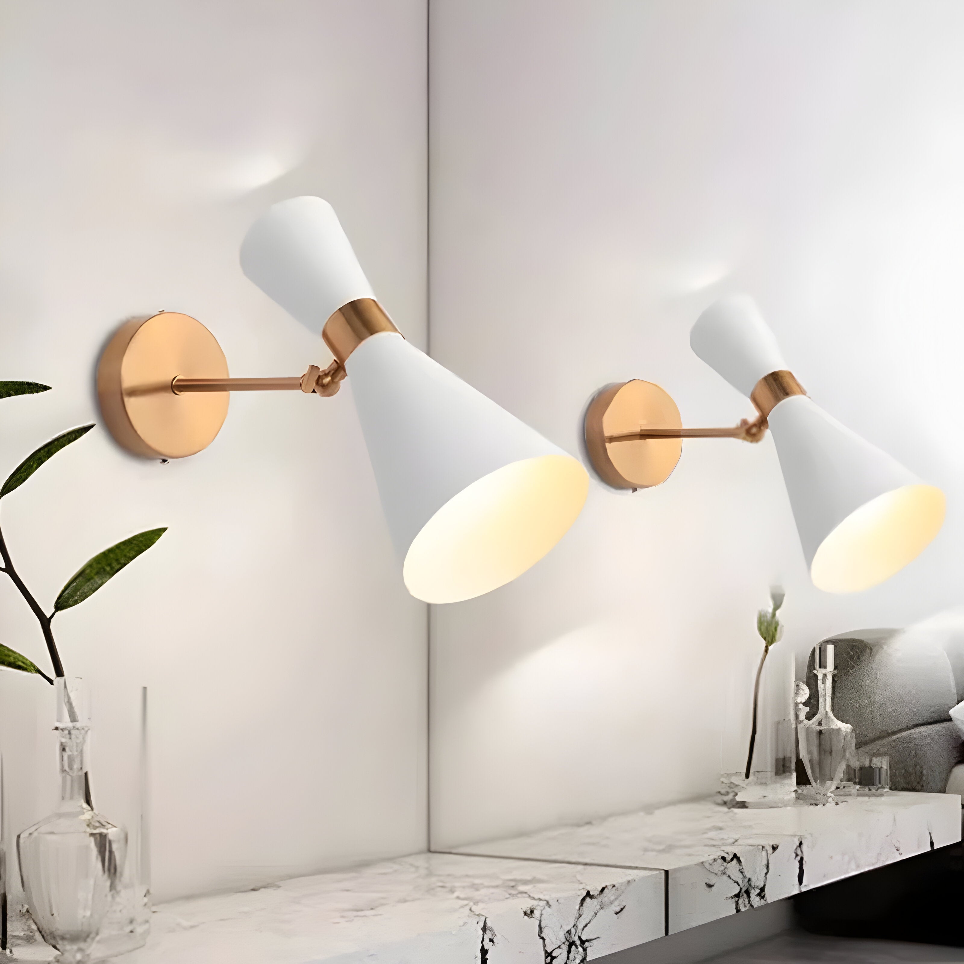 Applique LED ajustable up & down – design minimaliste noir/blanc