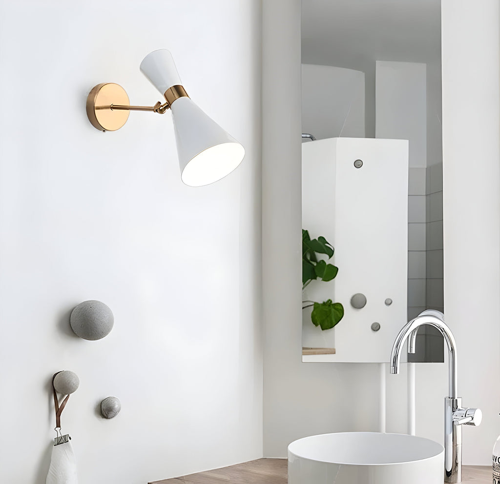 Applique LED ajustable up & down – design minimaliste noir/blanc