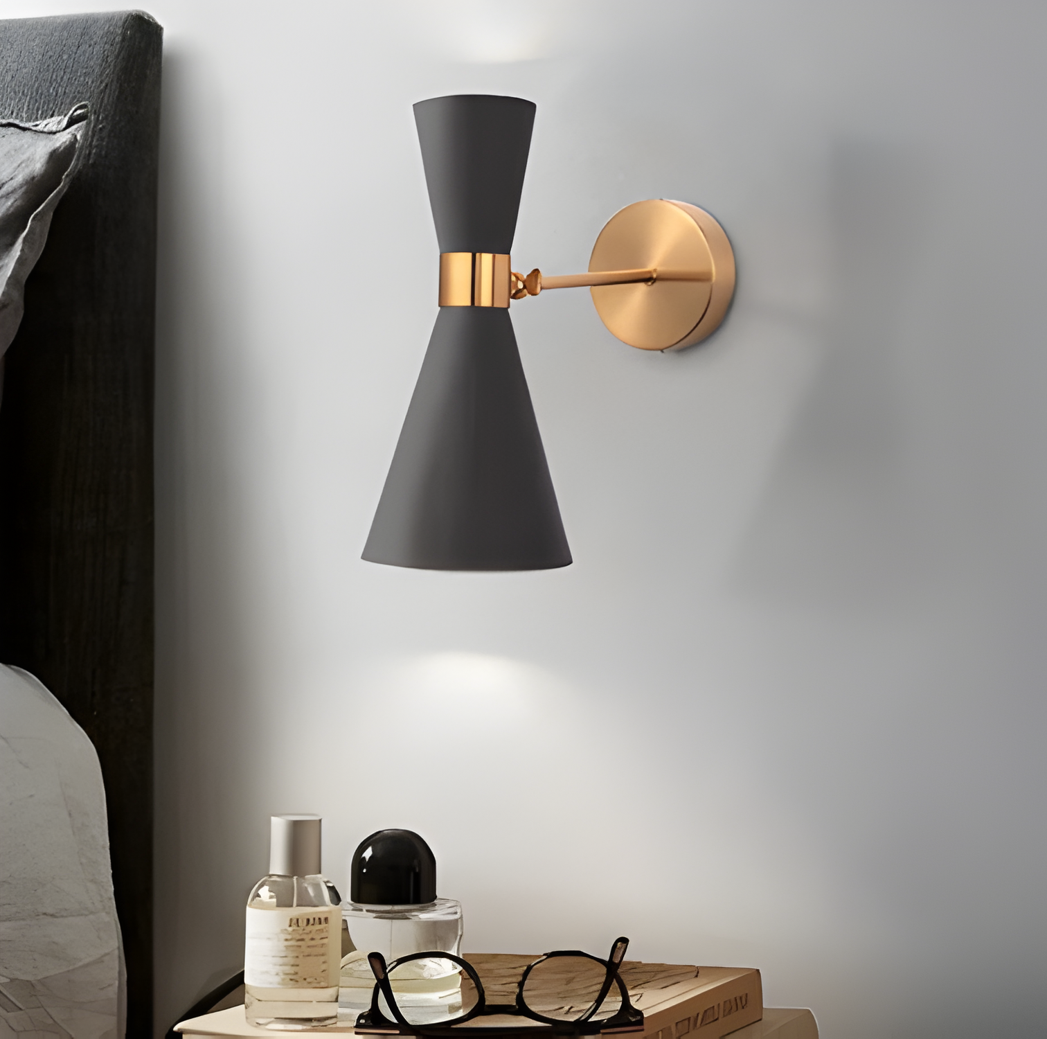 Applique LED ajustable up & down – design minimaliste noir/blanc