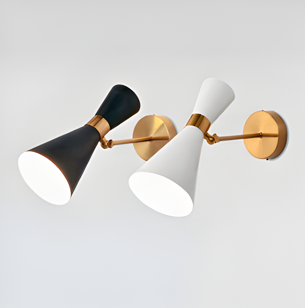 Applique LED ajustable up & down – design minimaliste noir/blanc