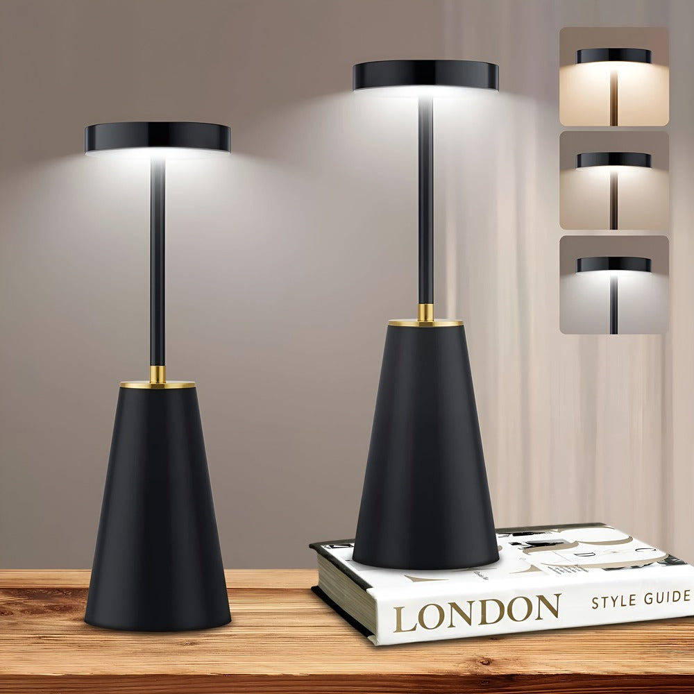 LumoElegance – Lampe de Table Sans Fil au Design Métallique Moderne