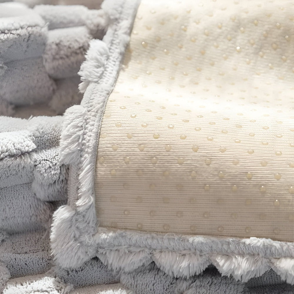 Housse de canapé avec fond antidérapant – motif en nid d'abeille et protection