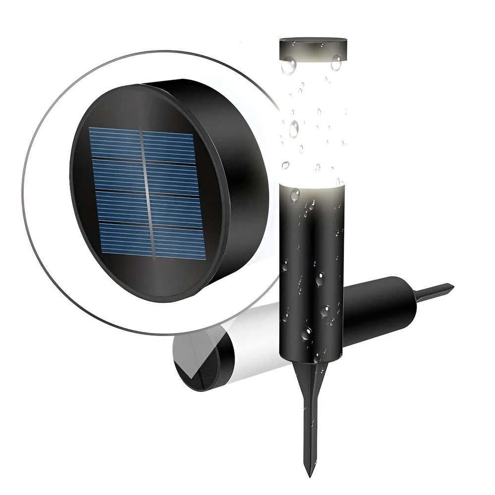Stellorix – Potelet Solaire en Acier Inoxydable avec Capteur de Crépuscule Automatique
