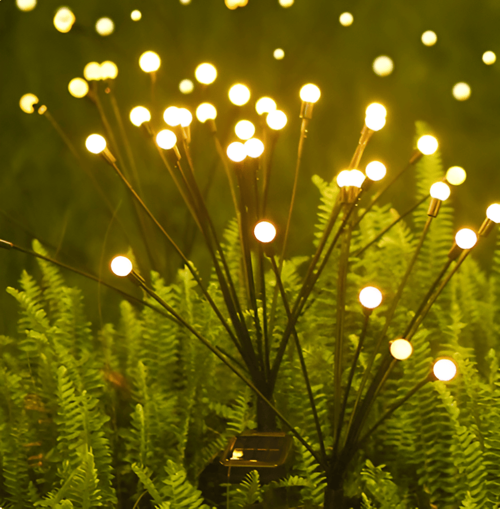 Lampes de jardin solaires en forme de lucioles pour le jardin et une utilisation extérieure