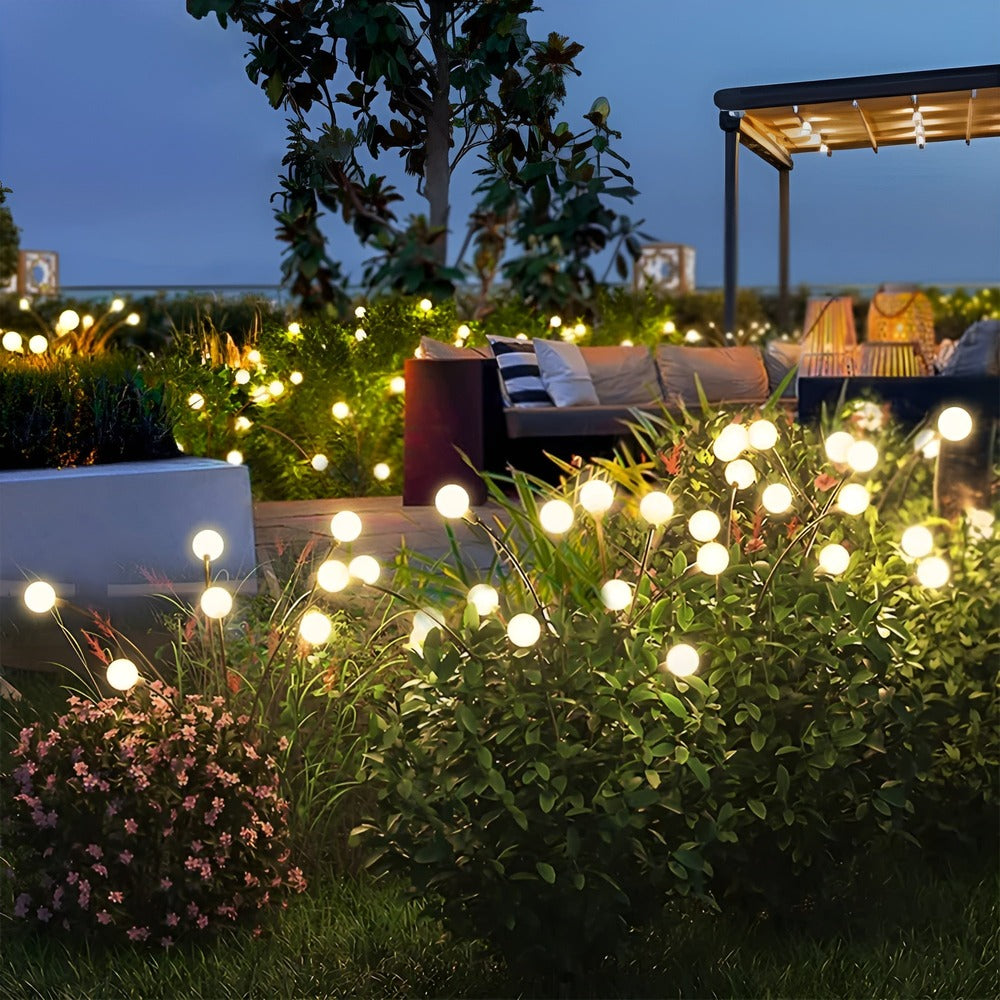Lampes de jardin solaires en forme de lucioles pour le jardin et une utilisation extérieure