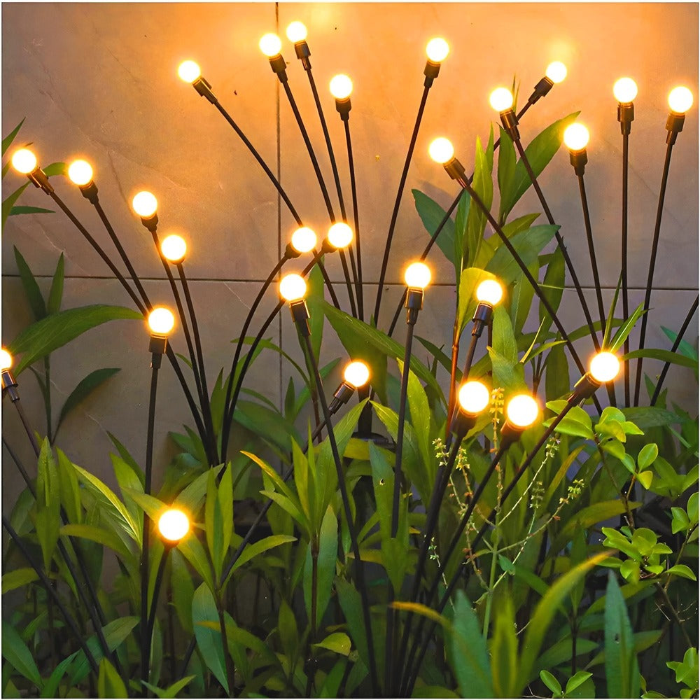 Lampes de jardin solaires en forme de lucioles pour le jardin et une utilisation extérieure