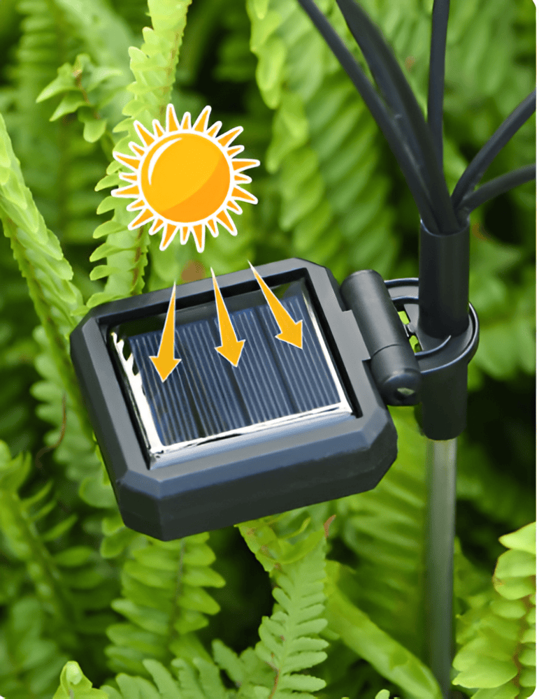 Lampes de jardin solaires en forme de lucioles pour le jardin et une utilisation extérieure