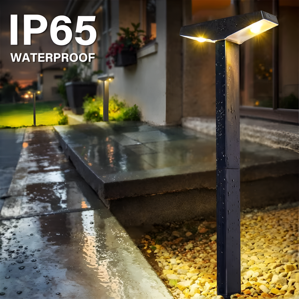 TerraBeam Glow – Éclairage solaire en design T (4-Pack) pour Jardin & Terrasse