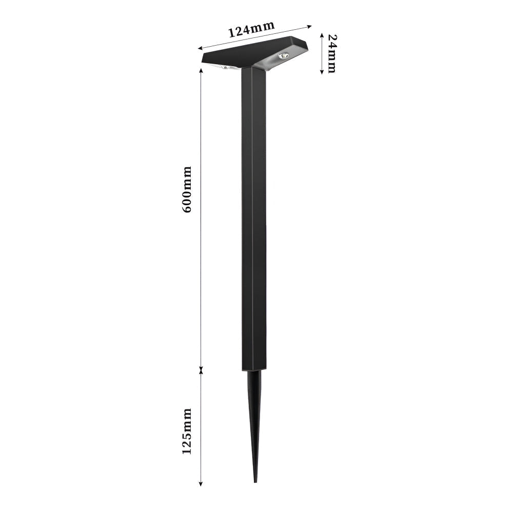 TerraBeam Glow – Éclairage solaire en design T (4-Pack) pour Jardin & Terrasse