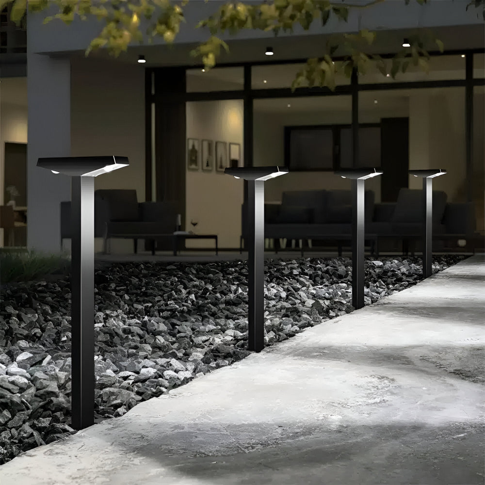 TerraBeam Glow – Éclairage solaire en design T (4-Pack) pour Jardin & Terrasse