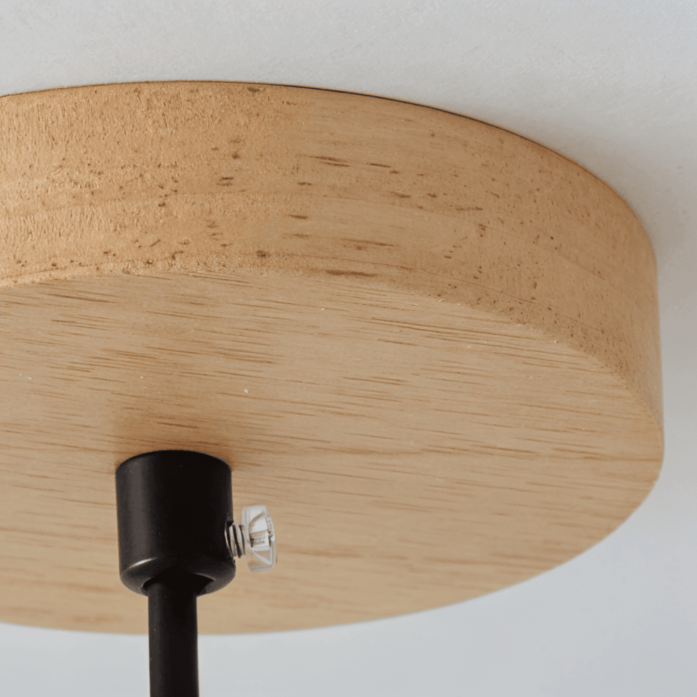 LignoSpira – Lampe de Plafond Cylindrique en Bois au Design Naturel